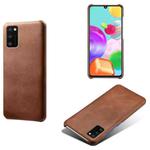 Calf Texture  PC + PU Phone Case For Samsung Galaxy A41(EU)(Brown)