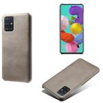 Calf Texture  PC + PU Phone Case For Samsung Galaxy A51 4G(Grey)
