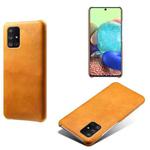 Calf Texture  PC + PU Phone Case For Samsung Galaxy A71 5G(Orange)