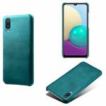 For Samsung Galaxy M02 / A02 Calf Texture  PC + PU Phone Case(Green)