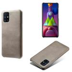 For Samsung Galaxy M51s Calf Texture  PC + PU Phone Case(Grey)
