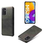 For Samsung Galaxy M52 5G Calf Texture  PC + PU Phone Case(Black)
