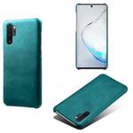 For Samsung Galaxy Note10+ Calf Texture  PC + PU Phone Case(Green)