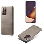 For Samsung Galaxy Note20 Ultra Calf Texture  PC + PU Phone Case(Grey)