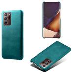 For Samsung Galaxy Note20 Ultra Calf Texture  PC + PU Phone Case(Green)