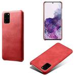 For Samsung Galaxy S20+ Calf Texture  PC + PU Phone Case(Red)