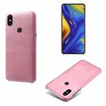 For Xiaomi Mi Mix 3 Calf Texture PC + PU Phone Case(Pink)