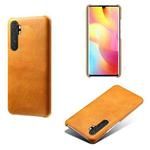 For Xiaomi Mi Note 10 Lite Calf Texture PC + PU Phone Case(Orange)