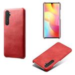 For Xiaomi Mi Note 10 Lite Calf Texture PC + PU Phone Case(Red)