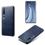 For Xiaomi Mi 10 5G /  Mi 10 Pro 5G Calf Texture PC + PU Phone Case(Blue)