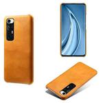 For Xiaomi Mi 10S Calf Texture PC + PU Phone Case(Orange)