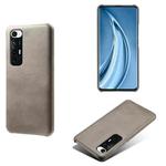 For Xiaomi Mi 10S Calf Texture PC + PU Phone Case(Grey)