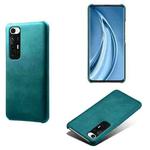 For Xiaomi Mi 10S Calf Texture PC + PU Phone Case(Green)