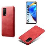 For Xiaomi Mi 10T 5G Calf Texture PC + PU Phone Case(Red)