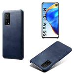 For Xiaomi Mi 10T 5G Calf Texture PC + PU Phone Case(Blue)