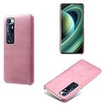 For Xiaomi Mi 10 Ultra Calf Texture PC + PU Phone Case(Pink)