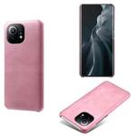 For Xiaomi Mi 11 Calf Texture PC + PU Phone Case(Pink)