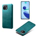 For Xiaomi Mi 11 Lite 5G Calf Texture PC + PU Phone Case(Green)