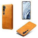 For Xiaomi Mi CC9 Pro / Mi Note 10 Pro / Mi Note 10 Calf Texture PC + PU Phone Case(Orange)
