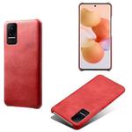 For Xiaomi Civi Calf Texture PC + PU Phone Case(Red)