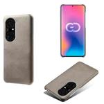 For Huawei P50 Pro+ Calf Texture PC + PU Phone Case(Grey)