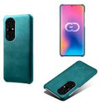 For Huawei P50 Pro+ Calf Texture PC + PU Phone Case(Green)