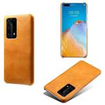 For Huawei P40 Pro+ Calf Texture PC + PU Phone Case(Orange)