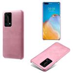 For Huawei P40 Pro+ Calf Texture PC + PU Phone Case(Pink)