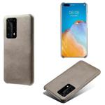 For Huawei P40 Pro+ Calf Texture PC + PU Phone Case(Grey)