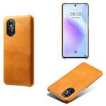 For Huawei nova 8 5G Calf Texture PC + PU Phone Case(Orange)