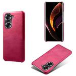 For Honor 60 Calf Texture PC + PU Phone Case(Rose Red)