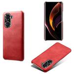 For Honor 60 Pro Calf Texture PC + PU Phone Case(Red)