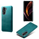 For Honor 60 Pro Calf Texture PC + PU Phone Case(Green)