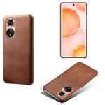 For Honor 50 Calf Texture PC + PU Phone Case(Brown)