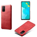 For Honor 30S Calf Texture PC + PU Phone Case(Red)