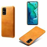 For Honor V30 Pro Calf Texture PC + PU Phone Case(Orange)