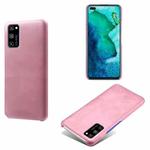 For Honor V30 Pro Calf Texture PC + PU Phone Case(Pink)