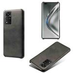 For Honor V40 5G Calf Texture PC + PU Phone Case(Black)
