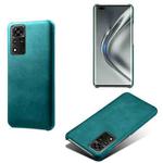 For Honor V40 5G Calf Texture PC + PU Phone Case(Green)