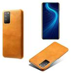 For Honor X10 5G Calf Texture PC + PU Phone Case(Orange)
