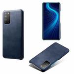 For Honor X10 5G Calf Texture PC + PU Phone Case(Blue)