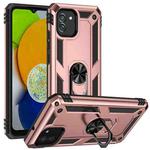 For Samsung Galaxy A03 166mm Version Shockproof TPU + PC Phone Case(Rose Gold)