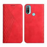 For Motorola Moto E20 / E30 / E40 Skin Feel Magnetic Leather Phone Case(Red)
