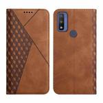 For Motorola G Pure Skin Feel Magnetic Leather Phone Case(Brown)