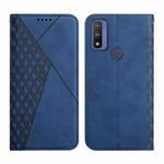 For Motorola G Pure Skin Feel Magnetic Leather Phone Case(Blue)