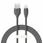 Baseus CAGD000001 Jelly Series 2.4A USB to 8 Pin Liquid Silicone Fast Charging Data Cable, Cable Length:1.2m(Black)