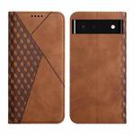 For Google Pixel 6 Skin Feel Magnetic Leather Phone Case(Brown)