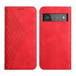 For Google Pixel 6 Pro Skin Feel Magnetic Leather Phone Case(Red)