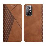 For Xiaomi Redmi Note 11 5G Skin Feel Magnetic Leather Phone Case(Brown)