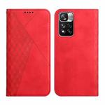 For Xiaomi Redmi Note 11 Pro 5G Skin Feel Magnetic Leather Phone Case(Red)